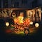 Glitzhome® 36.25" Lighted Fall Pumpkin Wheel Barrow Outdoor Decor with Warm White LED Lights